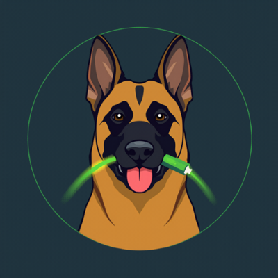Illustrated avatar of Loki, a Belgian Malinois